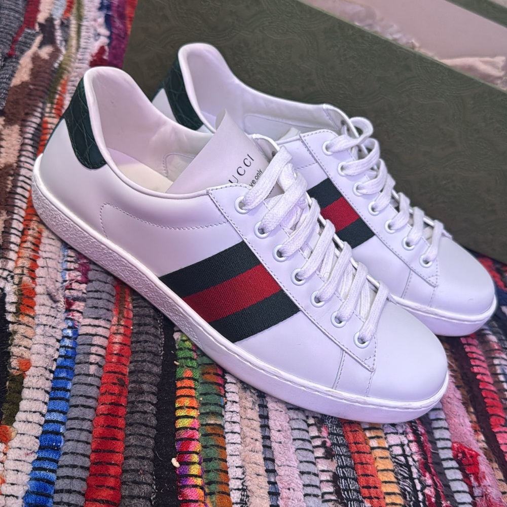 Gucci Men's Ace Leather Sneakers